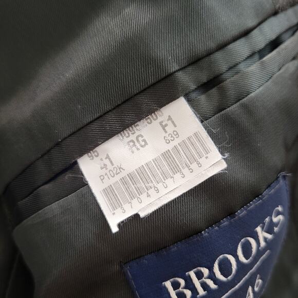 Vintage Brooks Brothers 346 Green Blazer Men's Size 41 Reg - Picture 4 of 11